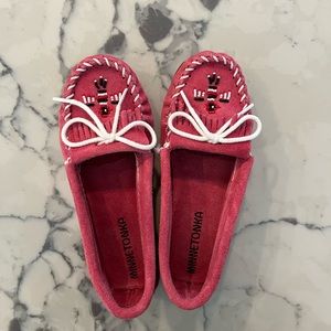 Pink Minnetonka Mocassin Thunderbird MOC